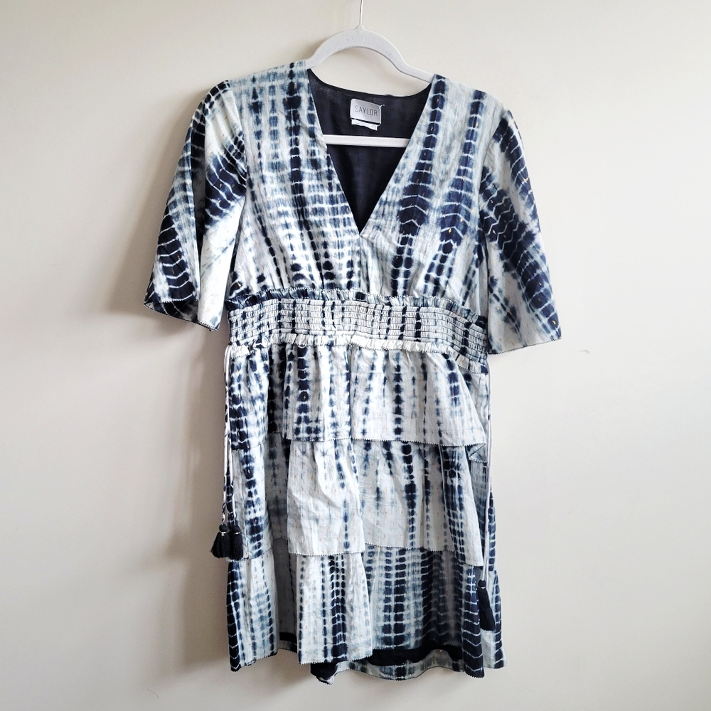 Saylor Tie‎ Dye Lurex Dress
